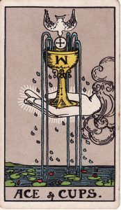 Ace of Cups from tarot minor arcana