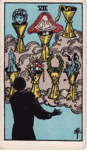 Seven of Cups from tarot minor arcana