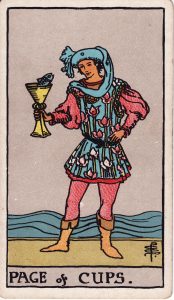Page of Cups from tarot minor arcana