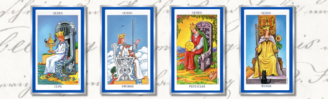 Image of Four Queens of Tarot for Reclaiming Narrative blog post article