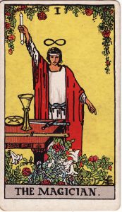 The Magician, a major arcana tarot card