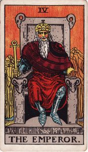 The Emperor, a major arcana tarot card