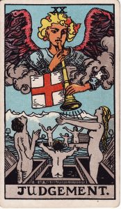 Judgement, a major arcana tarot card