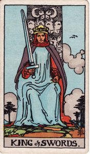 King of Swords from tarot minor arcana